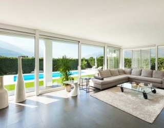 Modern house, interior, beautiful living room